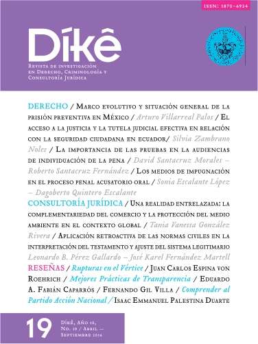 DÍKÊ, Revista de Investigación en Derecho, Criminología y Consultoría Jurídica
